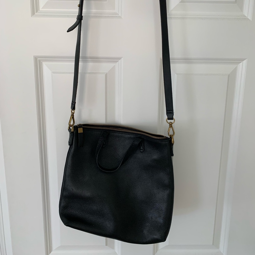 Madewell Black Zip-top Transport Crossbody